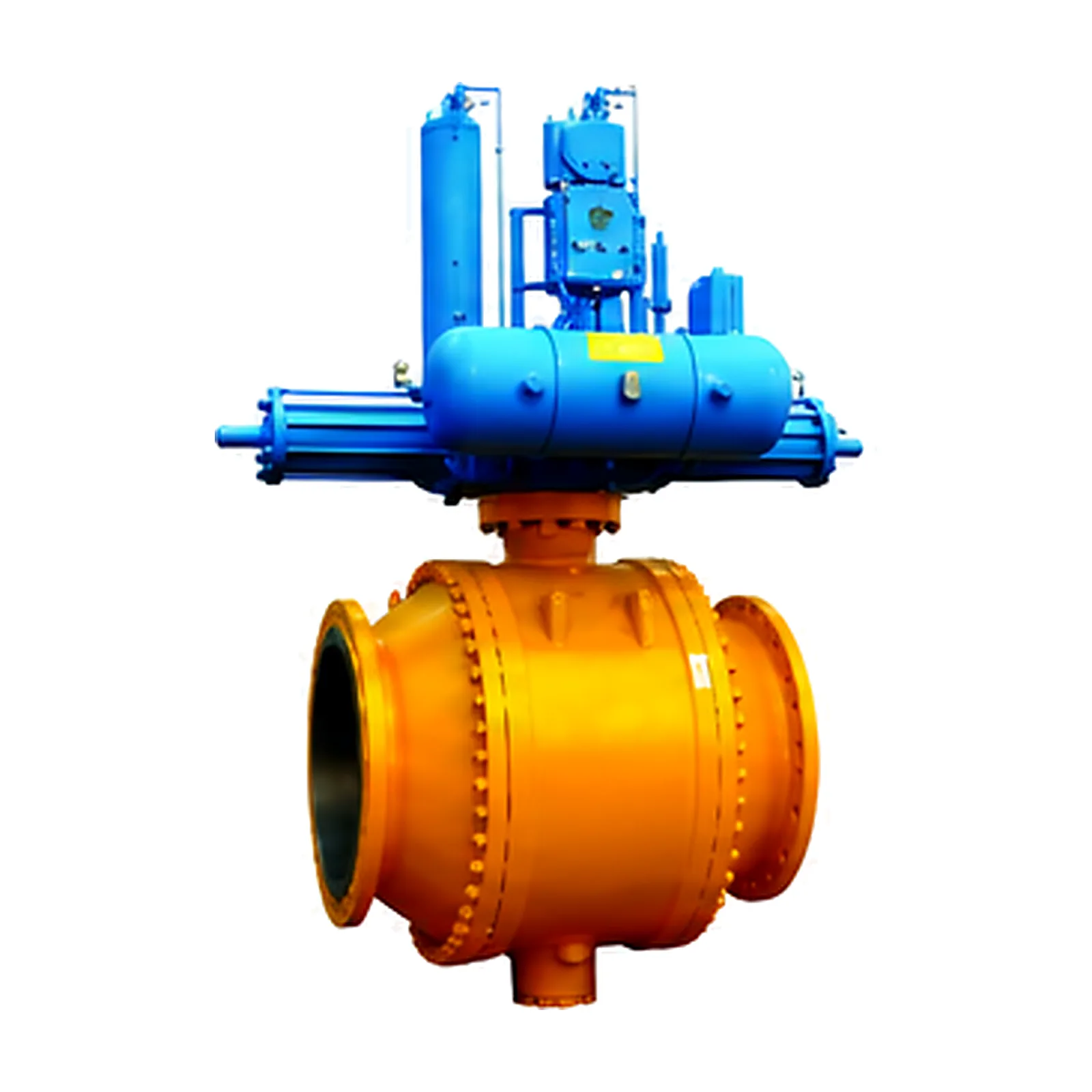 Actuated API 6D trunnion-mounted ball valve